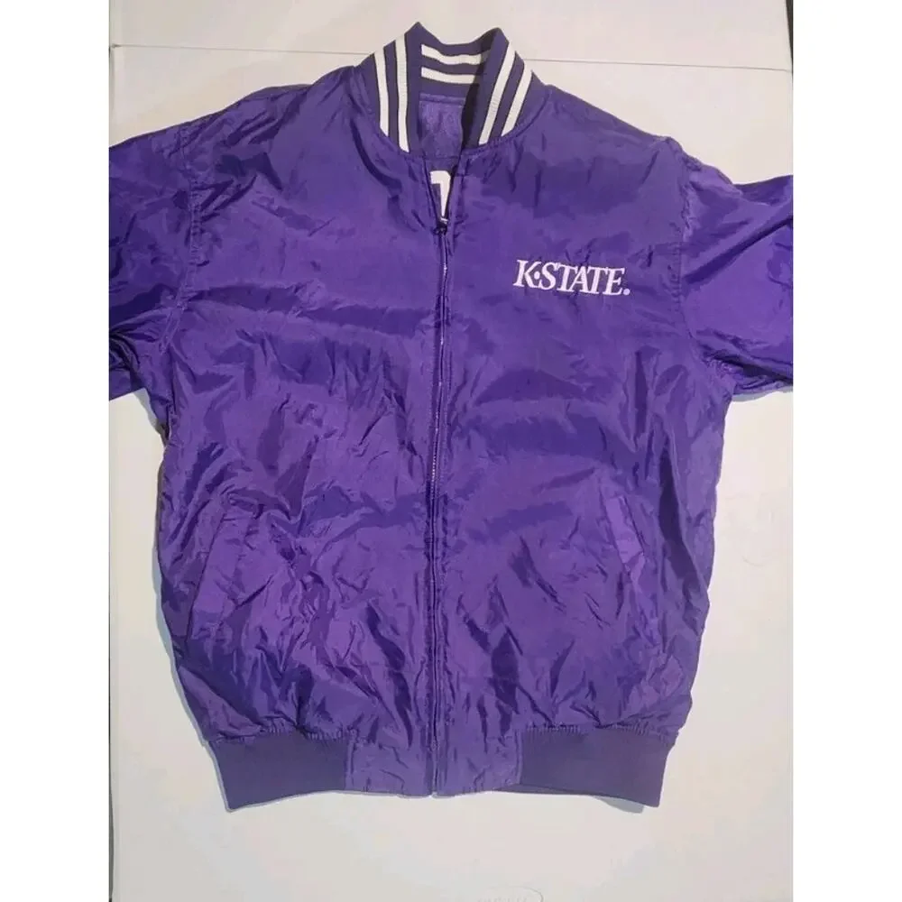 K State Wildcats Extreme Fanz Size Medium Reversible Jacket Jersey Coat